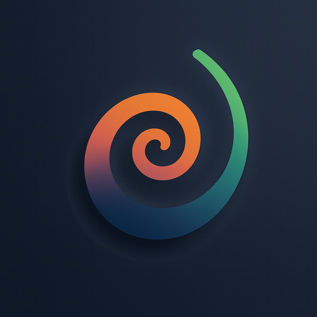 Modern spiral design representing innovative web development and digital transformation